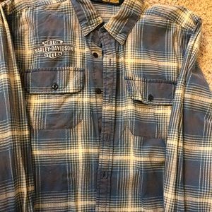 Harley Davidson men’s plaid shirt